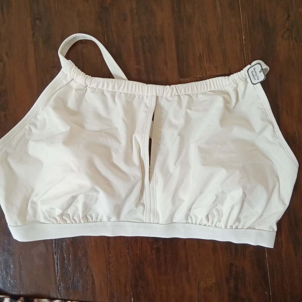 NWT Time & Tru Vanilla Dream Swim Top Size 1X & Cheetah Bottoms Size XL - Picture 2 of 6
